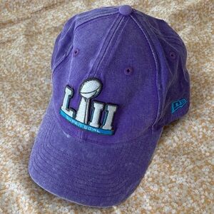 Super Bowl LII New Era 920 Hat Cap Adjustable Purple Grey w/ Super Bowl LII Logo